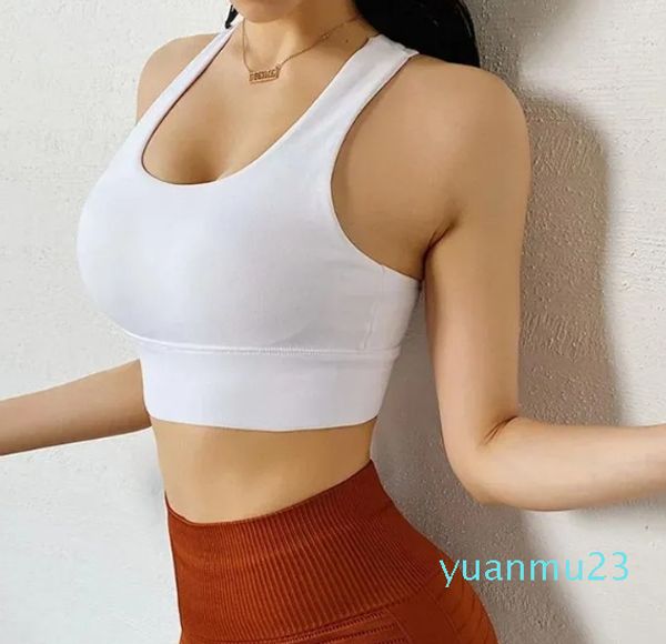 Completo da yoga Reggiseno da donna Top in nylon Palestra Fitness Bralette elastica traspirante Fibbia regolabile 6 taglie da donna Push Up