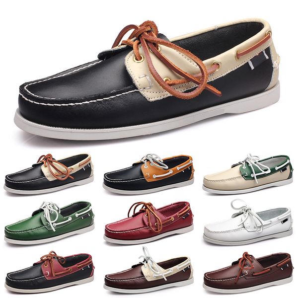 Sapatos casuais homens brancos de lazer barato Taupe Dlives marrom cinzas verdes vermelhas caminhada baixa macia de couro multi masculino treinador ao ar livre