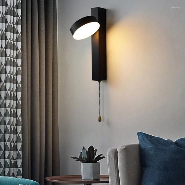 Lampada da parete Nordic moderna LED per camera da letto Sala da pranzo Soggiorno Negozio Bar Ufficio Sconce Lustre Apparecchio di illuminazione Decorazione della casa