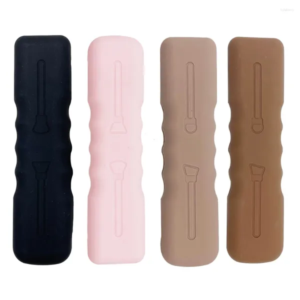 Pincéis de maquiagem de silicone caixa de escova cosmética multi funcional saco de armazenamento de fechamento magnético fácil de limpar macio bonito bolsa para mulher