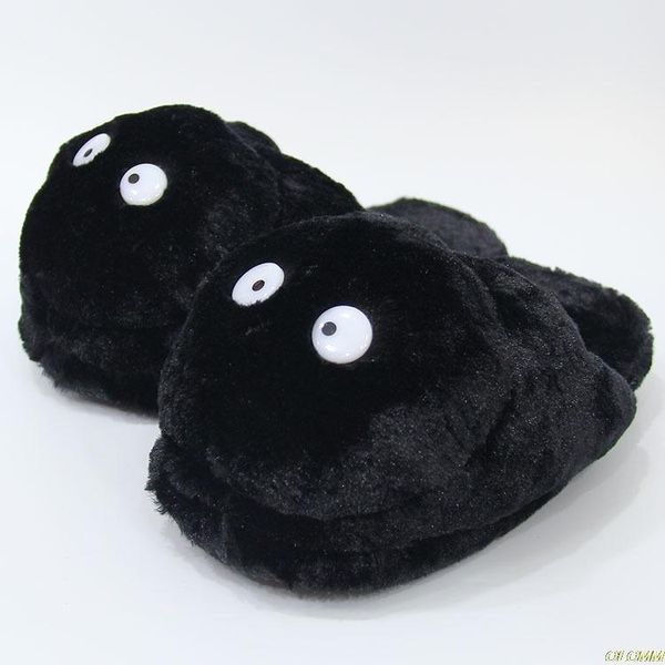 Slippers Winter Black Animal Black Plerio Casa Casa Casa Mulheres Pluxus