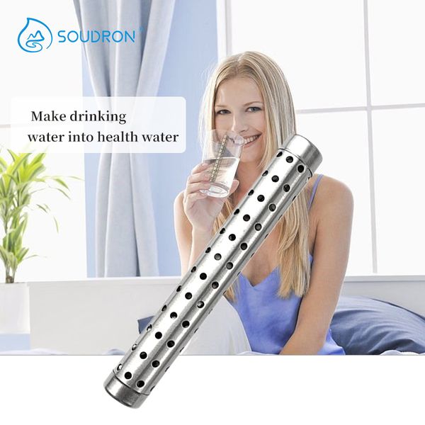 CAMAZ Health Bastone per acqua di idrogeno con PH alcalino, inossidabile, portatile, idrogeno, ioni negativi, ionizzatore, purificatore minerale, tormalina, germanio, per acqua potabile quotidiana