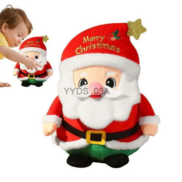 Almofada / Decorativo Bonito Natal Papai Noel Simulação Brinquedo de Pelúcia 3D Santa Plush Throw Melhor Presente Santa Almofada Sofá Decoração YQ231108