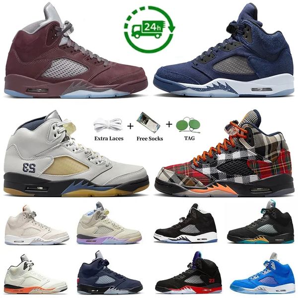 5 5s Homens Sapatos de Basquete Marinha Borgonha Universidade Azul Olive Lucky Green Georgetown Craft Aqua Racer Azul Mars Para Fogo Vermelho Mens Treinadores Esportes Sapatilhas