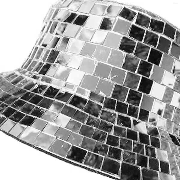 Береты Диско-ведро Легкая стеклянная модная универсальная удобная пляжная кепка для фестивалей, путешествий, путешествий, косплея