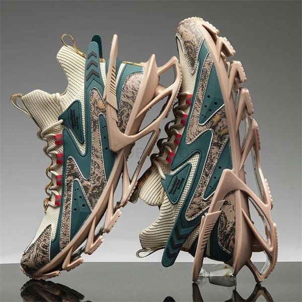 Scarpe eleganti Scarpe da uomo Scarpe da ginnastica Tenis maschile Designer di lusso Mens casual piattaforma moda Mocassini Blade scarpa da corsa