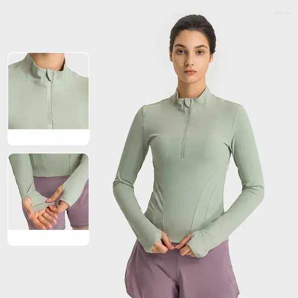 Camicie attive Aderenza attillata Top sportivo Donna Camicia da palestra Abbigliamento da yoga da donna Abbigliamento da allenamento per donna Abbigliamento sportivo Camicette Abbigliamento