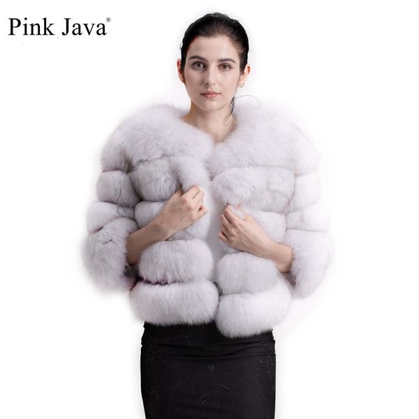 Frauen Pelz Faux Rosa Java 1801 echt pelzmantel frauen winter dicke jacke kurze großhandel echte hülse 231108