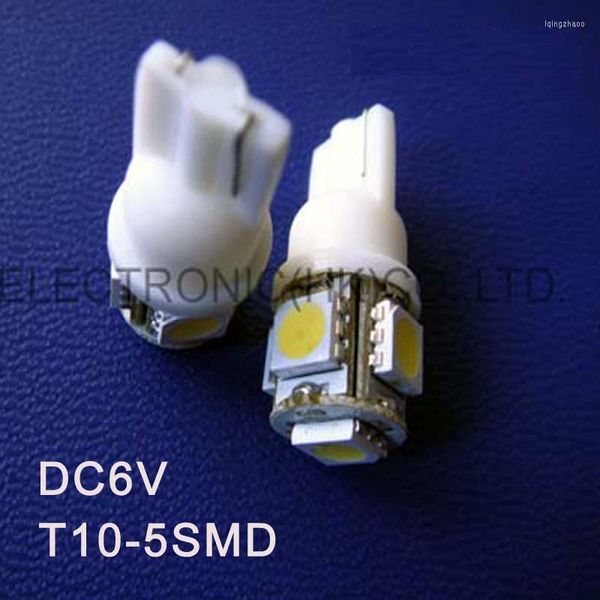 Hohe Qualität DC6V 6,3 V T10 W5W 194 168 Led Warnsignal Pilot Lampen Kontrollleuchten Instrument 500 teile/los