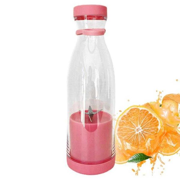 Spremiagrumi Mini spremiagrumi elettrico Portatile Juice Cup USB ricaricabile 6 Leaf Knife Student Juicer per frullati Nuovi accessori da cucina P230407