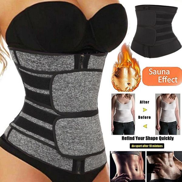 Kadın şekillendiricileri Neopren Sauna Bel Eğitmeni Korse Ter Kemeri Kadınlar Kilo Kaybı Düzeltici Egzersiz Vücut Şakacı Belly Band