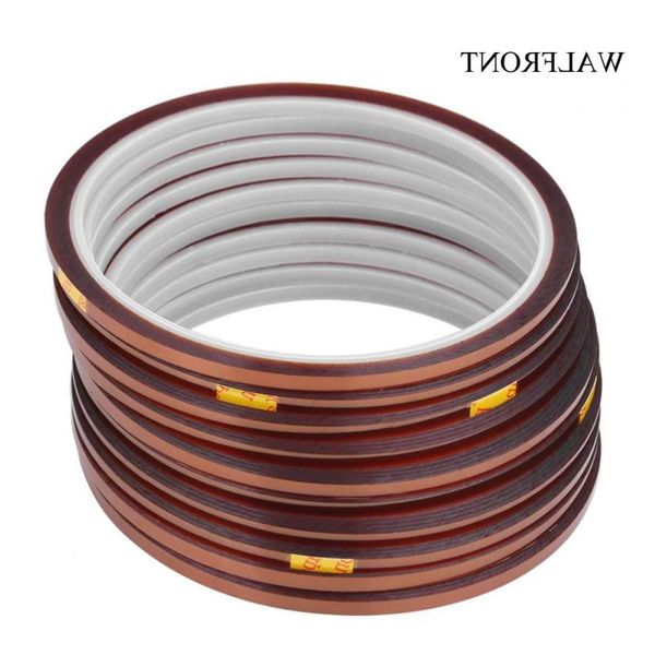 Freeshipping 10 teile/satz 30 Meter Hitzebeständiges Klebeband Hochtemperatur-Polyimid-Isolierband Elektroindustrie Klebewerkzeuge Kit Vobqj