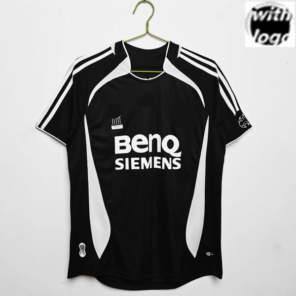 Vintage retro serisi 2006 07Real Madrids Away Vintage T-Shirt Igua Cannavaro Bellingham Camavinga Erkek Klasik Oyuncu Versiyonu Futbol Formaları Futbol Futbol Hayranları Tops