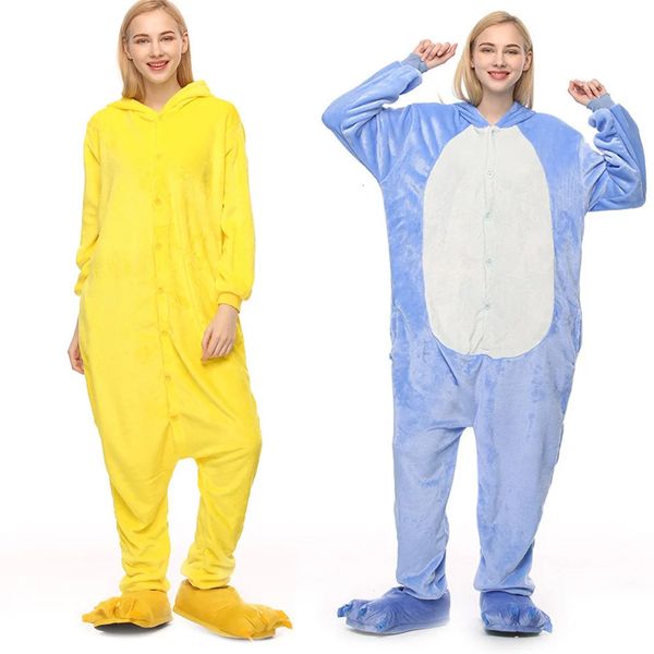 Pigiama per bambini Tute con cappuccio per animali carini Pigiama caldo per adulti Kigurumi Tute intere per la famiglia Cartoon Stitch Salopette per bambini Pijama 231108