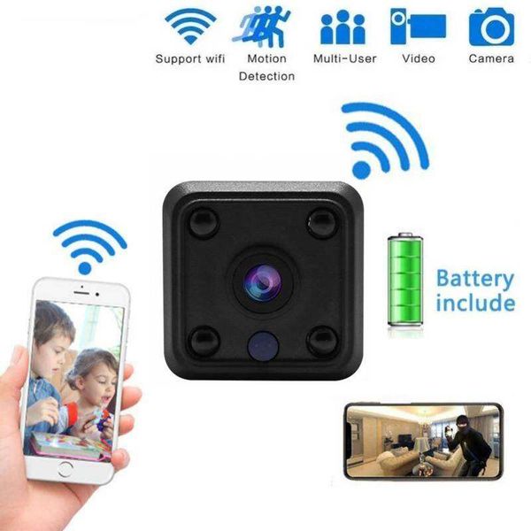 X6 WiFi Mini telecamera HD 1080P Telecamere di sorveglianza di sicurezza wireless con visione notturna WiFi Smart Home Micro telecamera per la casa