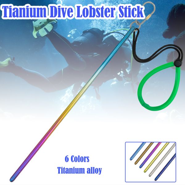 TiTo Titanium Scuba Diving 14''/35 cm Titanlegierung Lobster Tickle Pointer Stick mit Messband