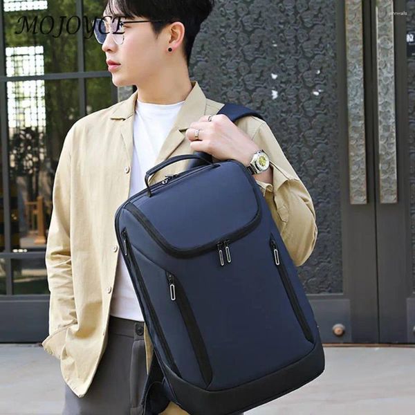 Sacos escolares Oxford Business Backpack Durável Homens Bolsa Impermeável Leve Bolsa de Ombro de Alta Capacidade com Zíper Lazer Diário