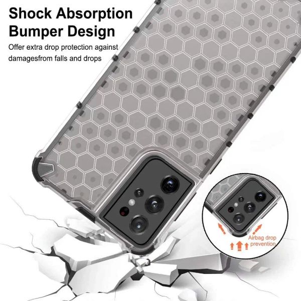 Capa de silicone macio à prova de choque acrílico para Samsung Galaxy S23 S22 S21 Ultra A53 A52 A51 A50 A40 A21S S20 S10 Plus M51 Honeycomb Armor Capa protetora traseira