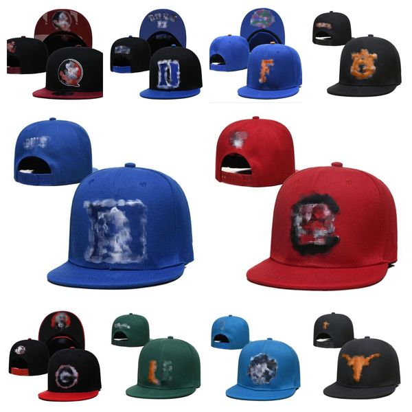 Chapéus de designer quente homens Snapback College Baseball Snapbacks All Teams Logo Borno