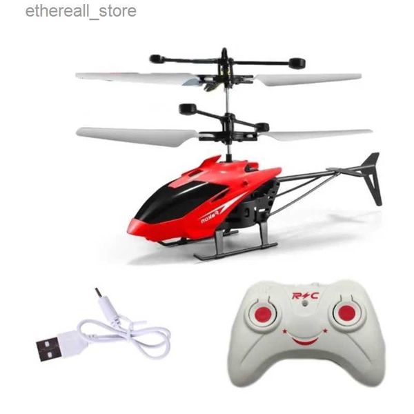 Dronlar Şarj Edilebilir Mini RC Drone Uzaktan Güvenli Güvenli Düşme Dayanıklı RC Helikopterler Drone Çocuk Oyuncakları Q231108