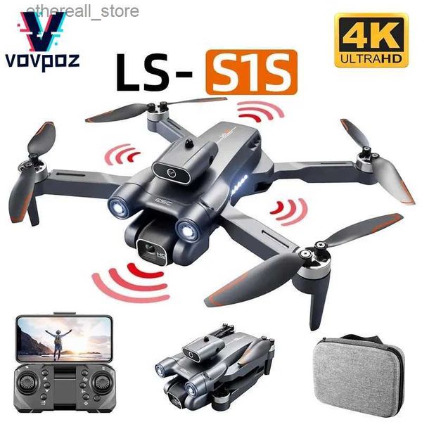 Drones S1S Profesional Drone 4K HD Câmera WIFI Obstáculo Evitação Fluxo Óptico Brushless Motor Mini RC Quadcopter Vs Z908 Pro Dron Q231108