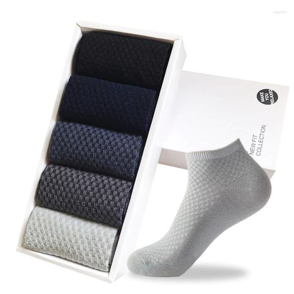 Herrensocken, 1 Paar, kurz, für Männer, Bambusfaser, hochwertige Qualität, Crew-Knöchel, lässig, Business, atmungsaktiv, weich, Kompression, Low-Cut, männlich