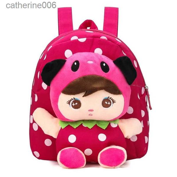 Zaini 2023 3D Cartoon Peluche Zaini per bambini Scuola materna Zaino per bambini Zaino per bambini Borse da scuola per neonate ZainiL231108