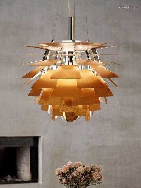 Lampade a sospensione Lampada da soffitto in vetro industriale retrò leggera Decorazione moderna Lampada a bulbo vintage Arredamento marocchino