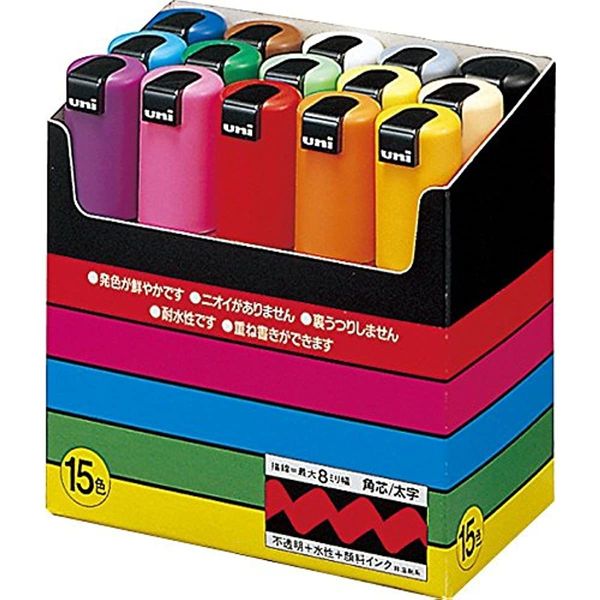 Маркеры Uni POSCA SET 8/15 Акриловая краска PEN PC8K BOLD DOT TIP PAINT Марка