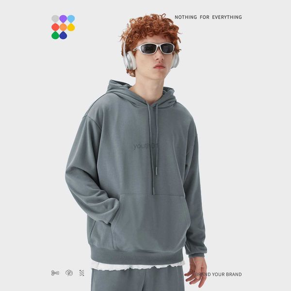 Erkek Hoodies Sweatshirts Tion Eşleştiren Hoodie Çift Temel Büyük Boyutlu Hoodies Erkekler Günlük Sade Hoodies Erkekler Gri Kapşonlu Sweatshirts Unisexzln231108