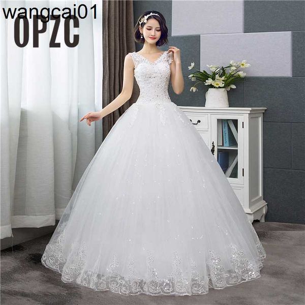 Abiti da festa a buon mercato coreano Sty con scollo a V in pizzo serbatoio Sevess stampa floreale Ball Gown abito da sposa 2022 New Fashion Simp estidos de noivas CC 0408H23