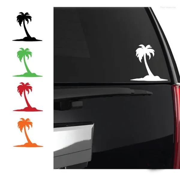 Наклейки на стену с пальмой, автомобильная наклейка, пляжный остров, океан, природа, солнечный свет, любовь, лето, тропический чехол, наклейки на окна грузовика, ЛЮБОЙ размер HQ298