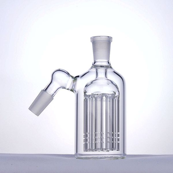 Bong ash catcher 18mm maschio femmina ashcatchers piattaforme petrolifere tamponare tubi dell'acqua in vetro accessori per fumatori adattatore tre tripli a nido d'ape perc 18,8mm