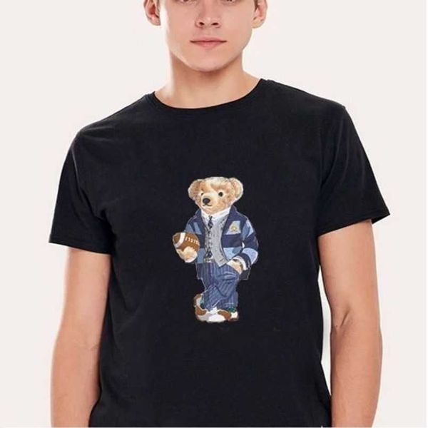 Polos Bear Shirt Mens Ralphs Womens Camiseta EUA Manga Curta Hóquei UE Reino Unido Tamanho Matini Capitão Laurens Poloshirts I33b # 1476