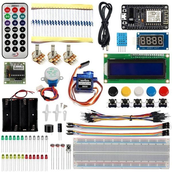 Freeshipping NODEMCU IOT Internet of Things Kit starter kit per l'apprendimento della programmazione con ESP8266 WIFI Vxxmt