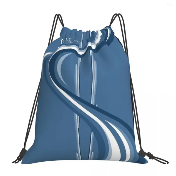 Mochila slalom esqui aquático-o esculpir mestre mochilas portáteis sacos de cordão pacote bolso sapatos saco livro para viagens