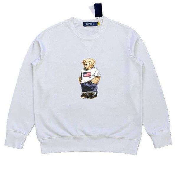 Felpa con cappuccio rossa Polo Bear taglia US Vendita all'ingrosso da uomo Abbigliamento taglie forti Felpe Tute Camicie Uomo maniche lunghe Vmek