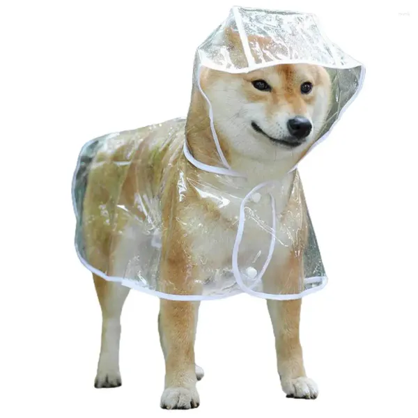 Hundebekleidung, Haustier-Regenumhang, transparent, leicht, winddicht, Outdoor-Jacke, Regenmantel