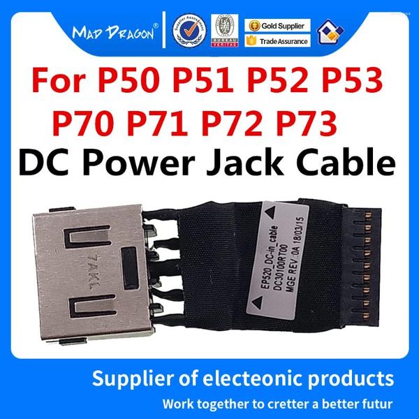 Cavi per computer Laptop originale DC-IN DC Power Jack connettore presa cavo per Lenovo Thinkpad P50 P51 P52 P53 P70 P71 P72 P73 DC30100RT00