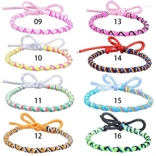 Link Armbänder 10 teile/los Böhmischen Nationalen Handgewebte Bunte Seil Für Männer Frauen Frineds Konzert Party Hochzeit Souvenirs Geschenk