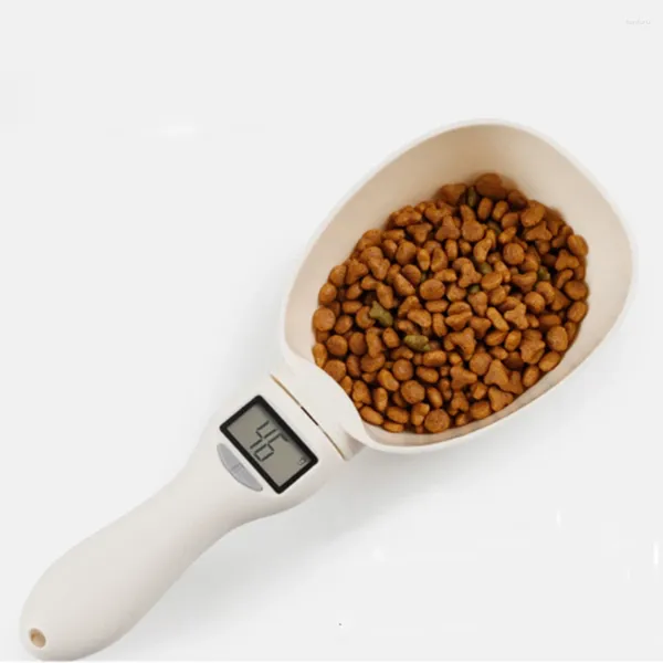 Strumenti di misurazione Tazza per bilancia per alimenti per animali domestici da 250 ml per ciotola per alimentazione Cucchiaio da cucina Scoop portatile con display a LEDDigitale