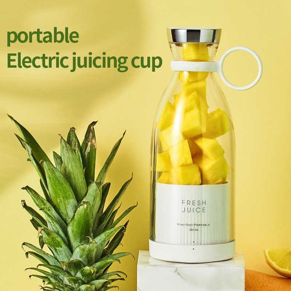 Espremedores Portáteis Mini Espremedores Espremedor Elétrico Liquidificador Usb Misturadores de Frutas Alimentos Milkshake Multifuncional Máquina de Fazer Sucos P230407