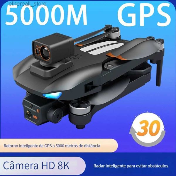 Drohnen DIXSG AE8 Pro Max GPS-Drohne 8K Professionelle Dual-HD-Kamera RC Hubschrauber Entfernung 5 km Bürstenlose Hindernisvermeidung Quadcopter Spielzeug Q231108