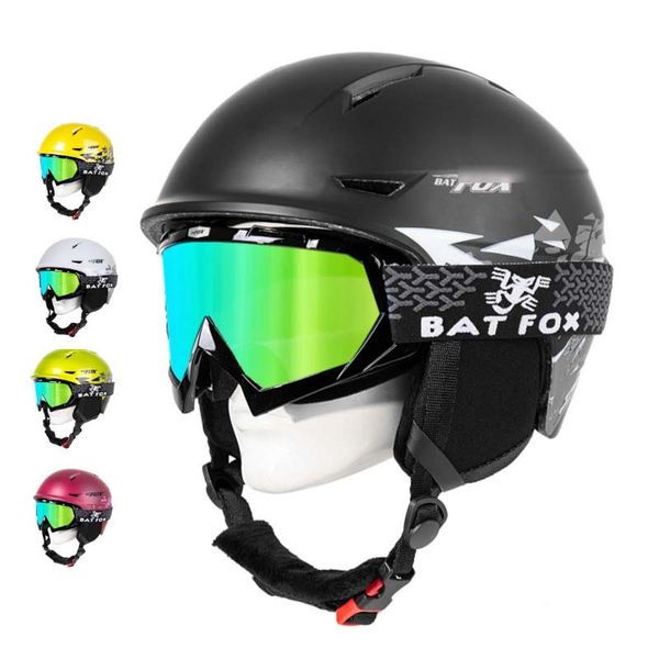 Alpiner Skisprung-Snowboard-Helm, Crash-Schutz, männlich und weiblich, Erwachsene, Outdoor-Radfahren, thermischer Skihelm PF