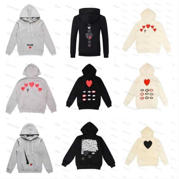 Dames Sweatshirt met rits en capuchon Commes Cardigan Des Small Red Heart Hoodie Garcons Standard en Fleece Casual Jumpers nearw