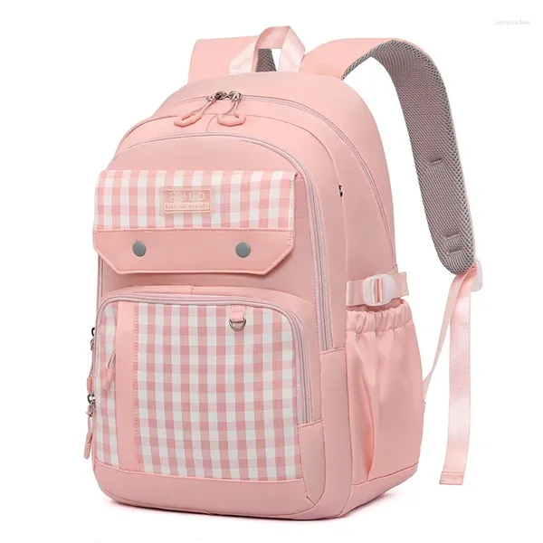 Mochilas escolares meninas para estilo acadêmico mochila portabilidade à prova d'água adolescentes estudantes universitários grande bolsa de ombro de viagem