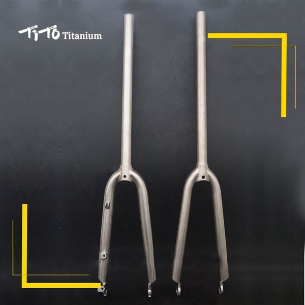 TiTo Titanium Forcella anteriore in lega di titanio 20 '' 451 freno a disco / freno V / forcella C freno in titanio