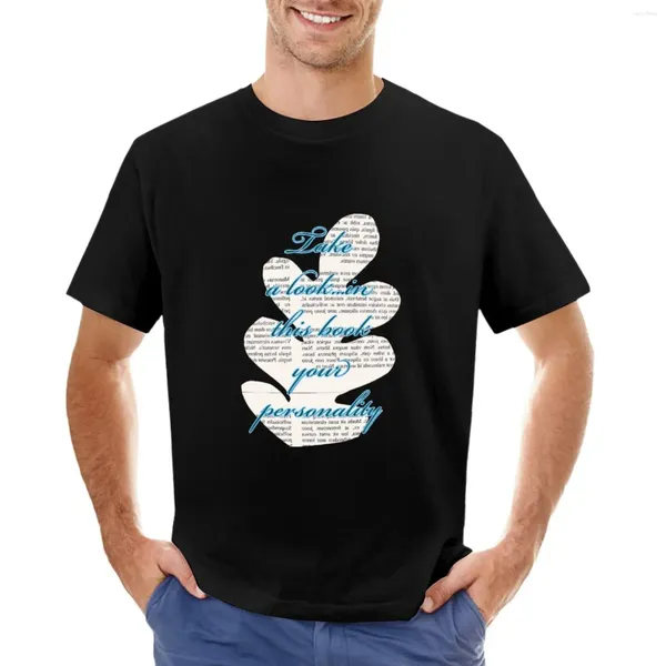 Erkek Polos Bir Bakın Kitap T-Shirt Grafikleri T Shirt Üstler Hızlı Kurutma Büyük Boy Erkekler