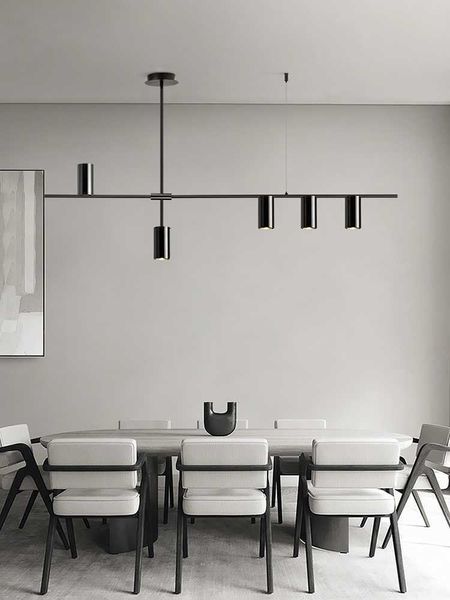 Kolye lambaları Yemek Avizesi İskandinav oturma odası lambası minimalist kişilik hafif lüks yaratıcı sine masa çubuğu AA230407