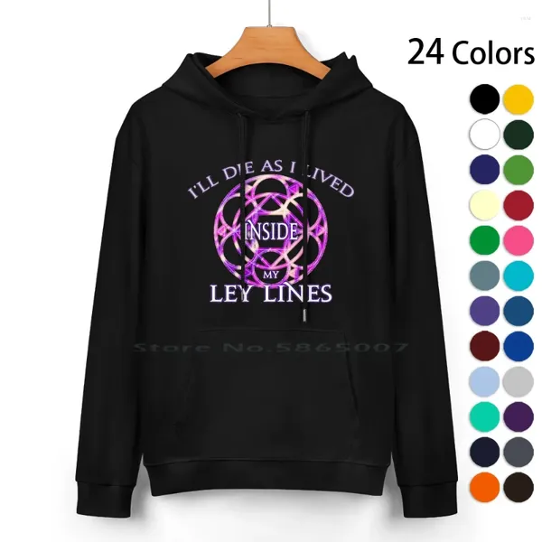 Hoodies masculinos dentro de minhas linhas ley puro algodão moletom com capuz 24 cores preto magia leylines mago final fantasia ffxiv ff14